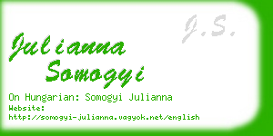 julianna somogyi business card